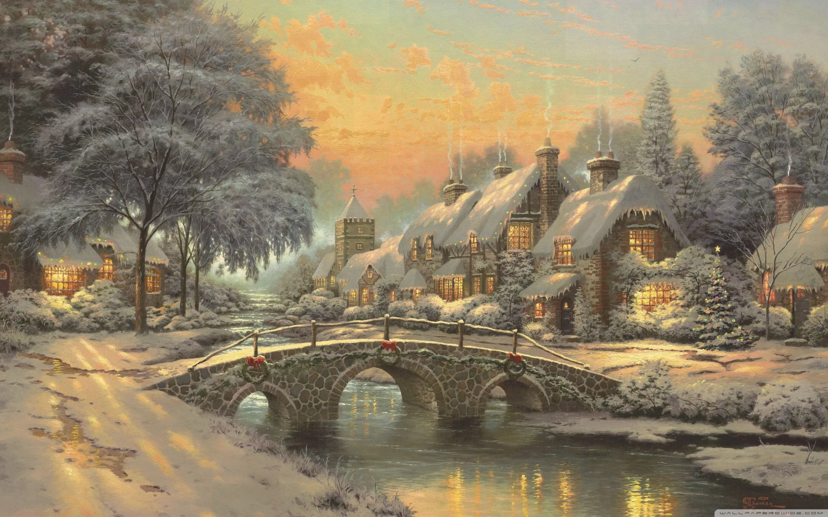 Thomas Kinkade Ultra HD Wallpaper
