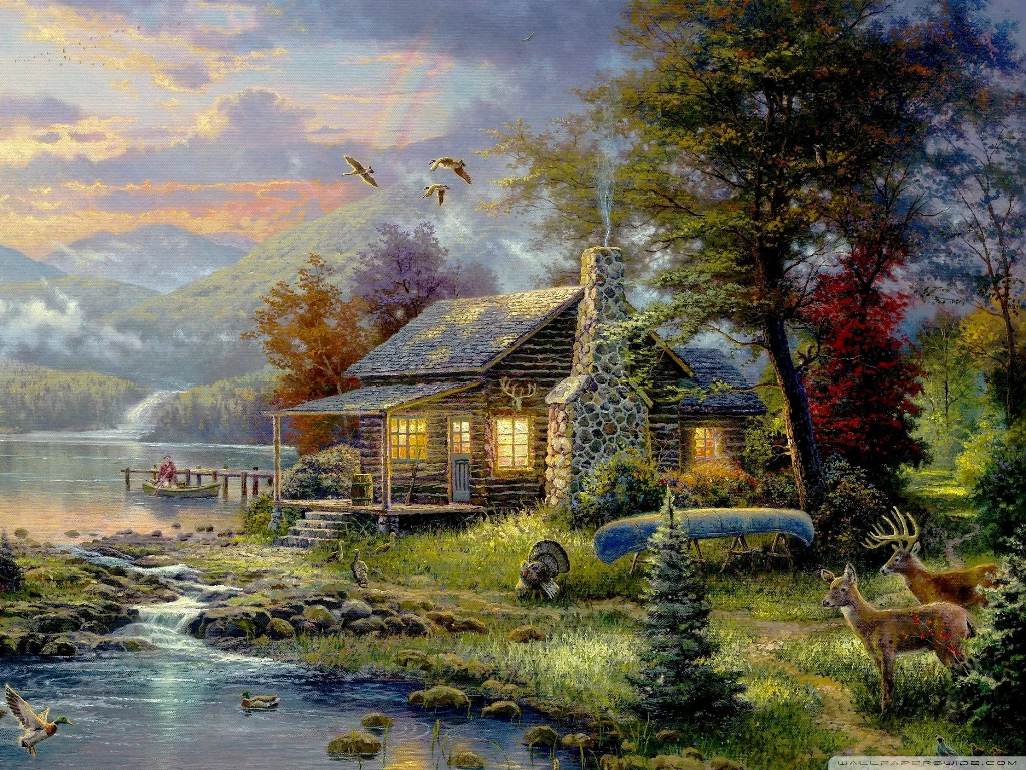 Thomas Kinkade Ultra HD Wallpaper