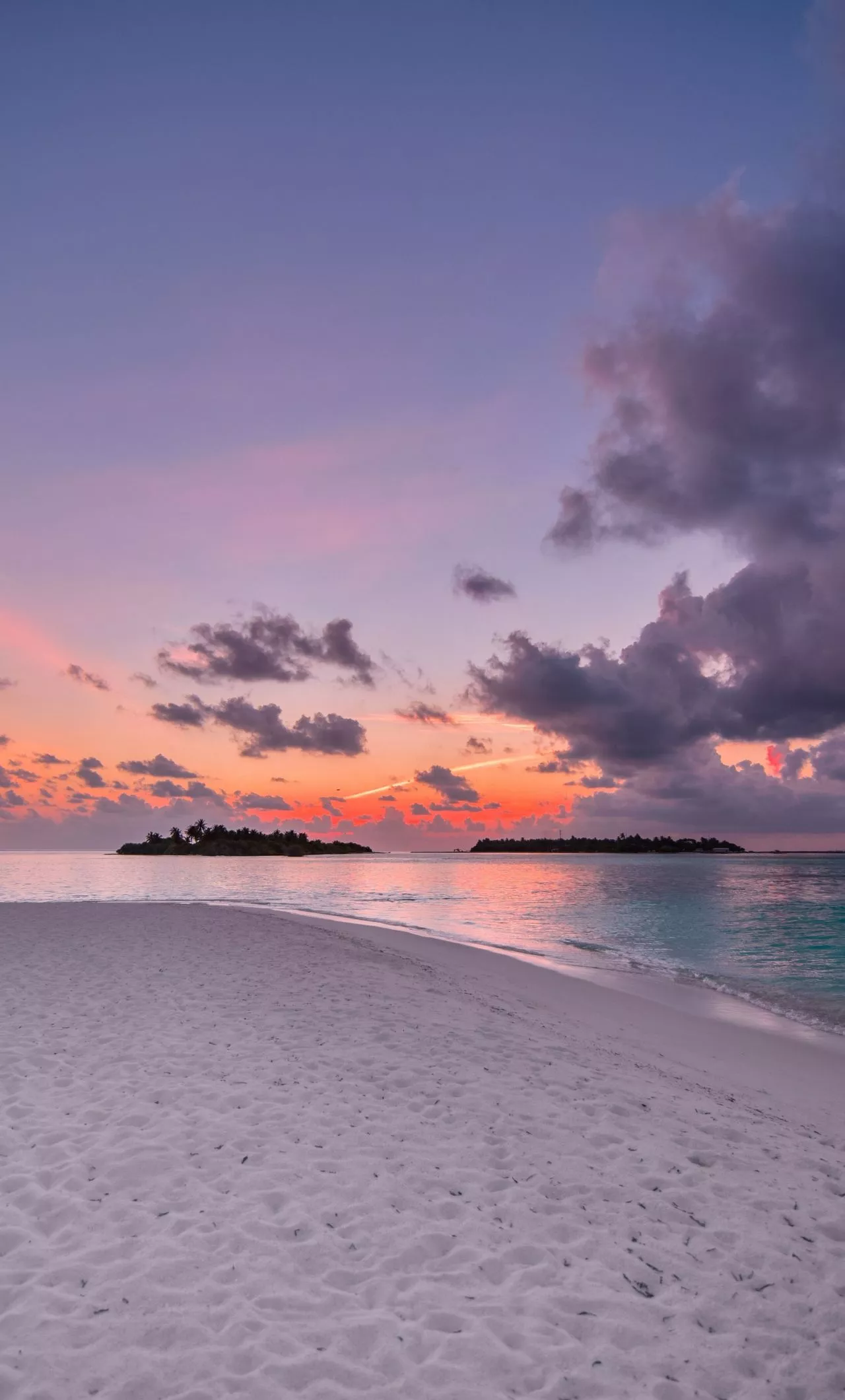 Download wallpaper 1280x2120 beach