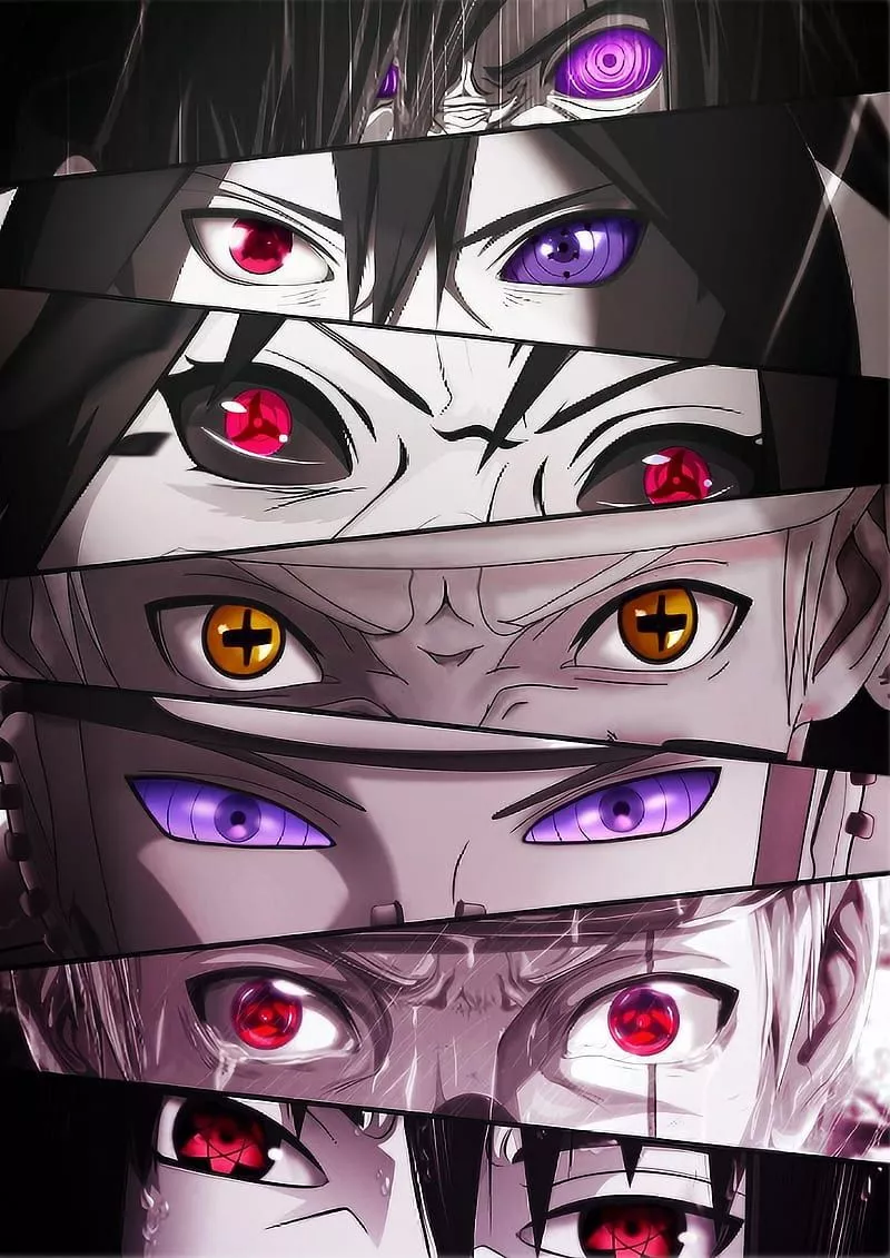 Naruto, eye, itachi, kakashi, madara