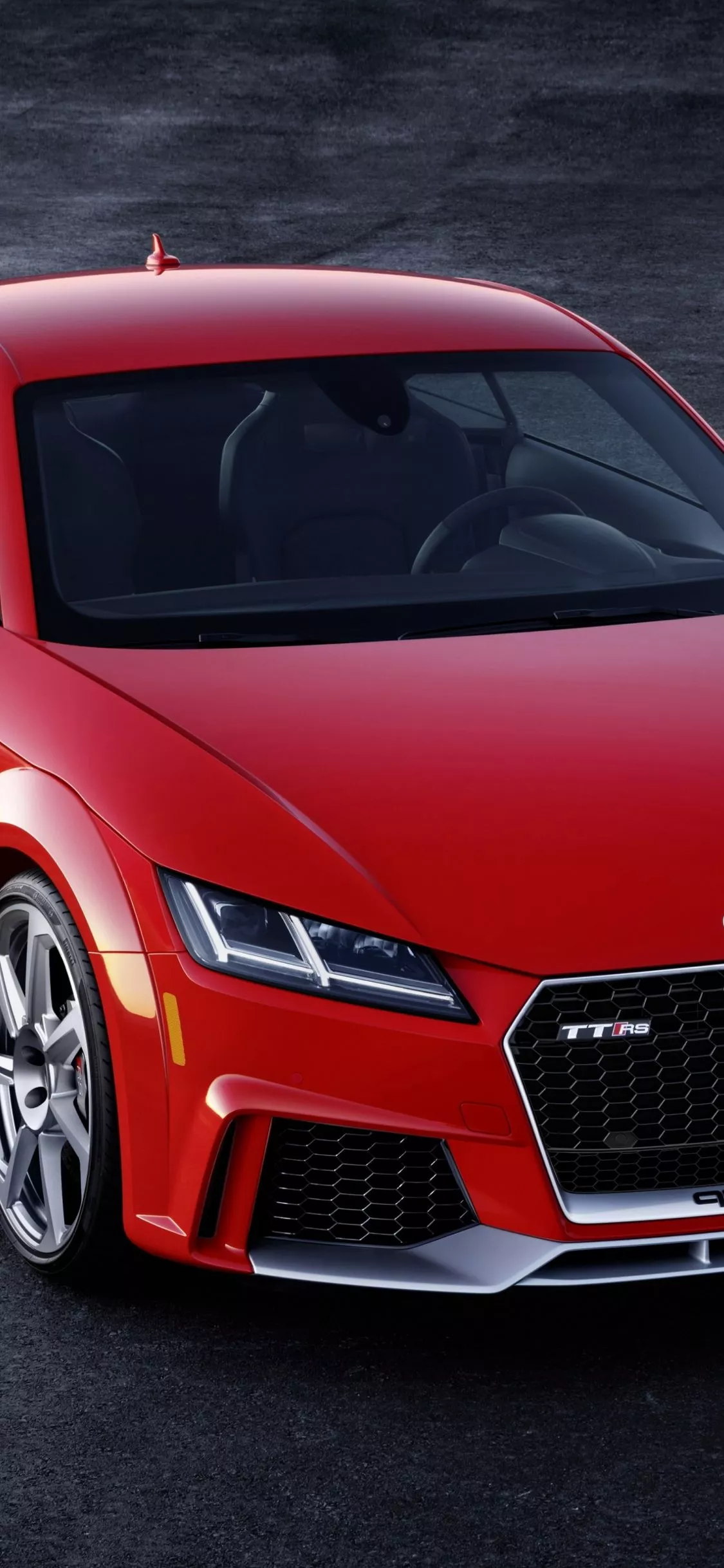 wallpaper 1125x2436 red audi tt, sports