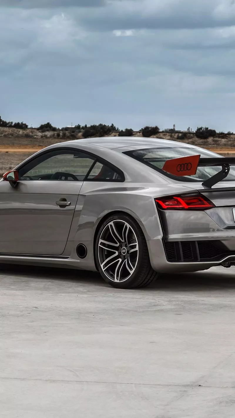 wallpaper 800x1420 audi, tt, gray, side