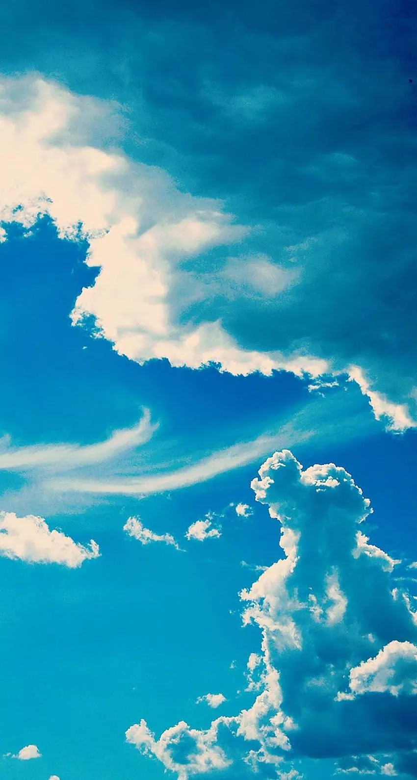 Sapphire Sky, anime sky iphone HD phone