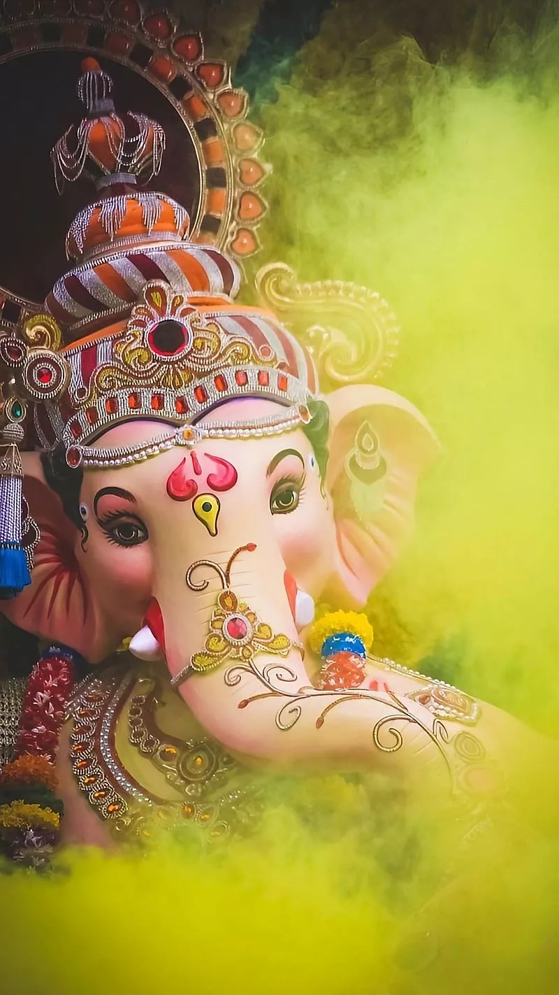 Ganpati Bappa Best, Yellow Smoky Effect