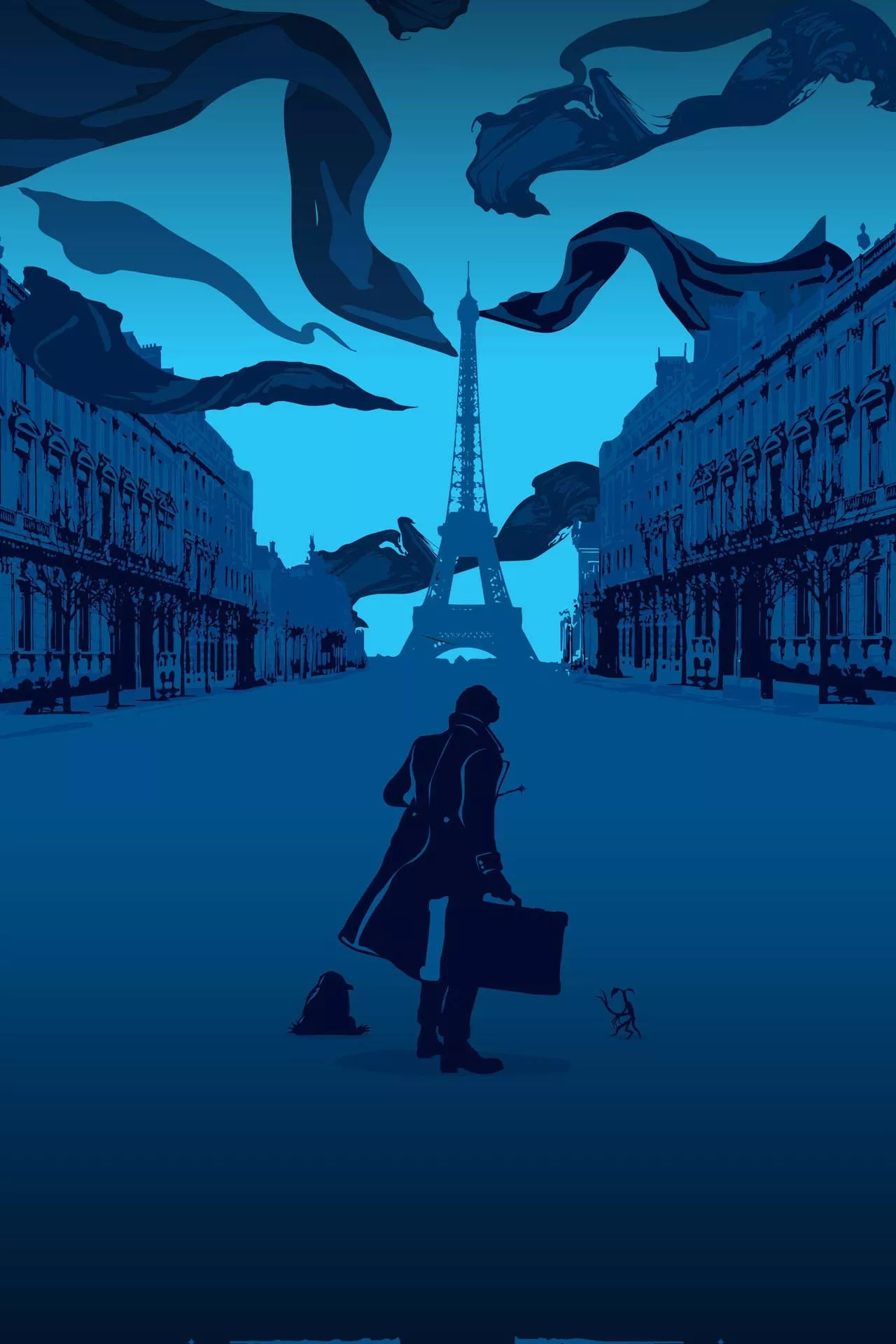 Download free Blue Fantastic Beasts
