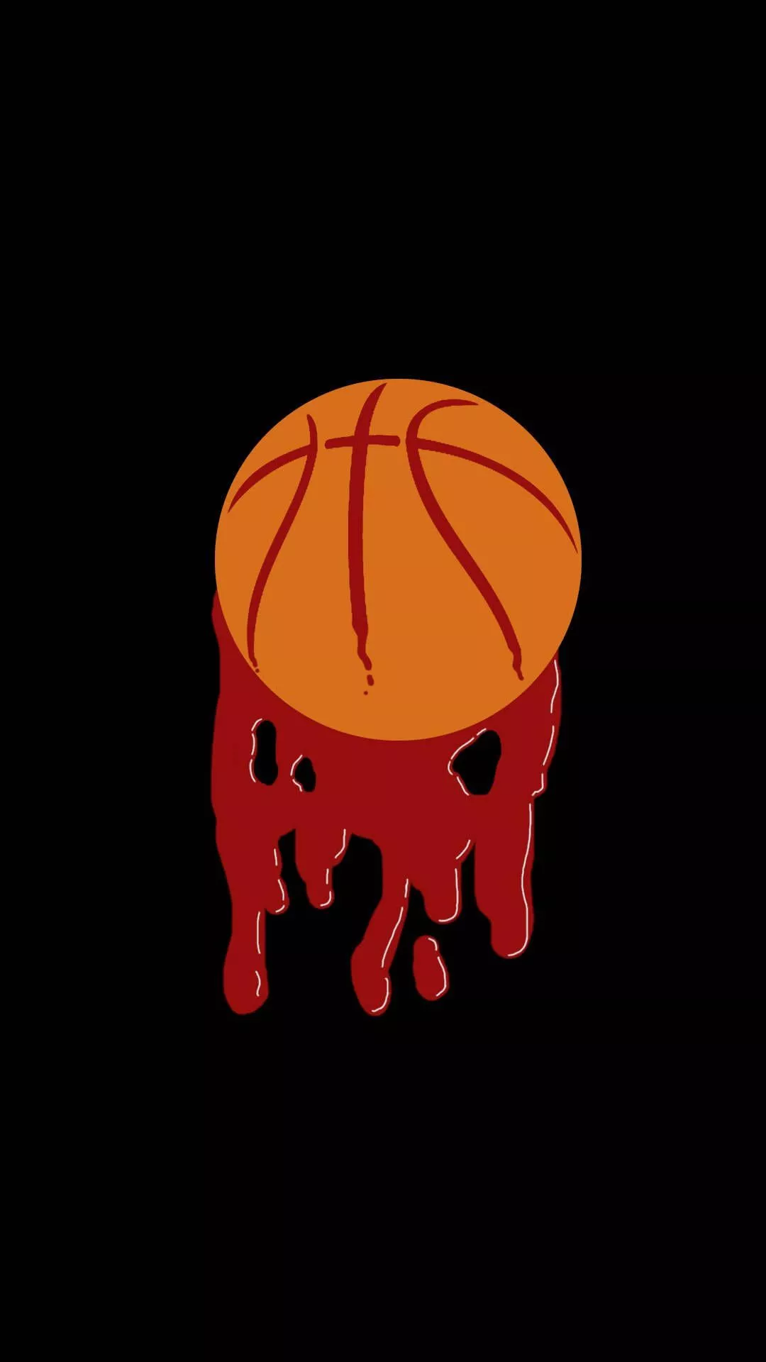 Download free Black Drippy Basketball