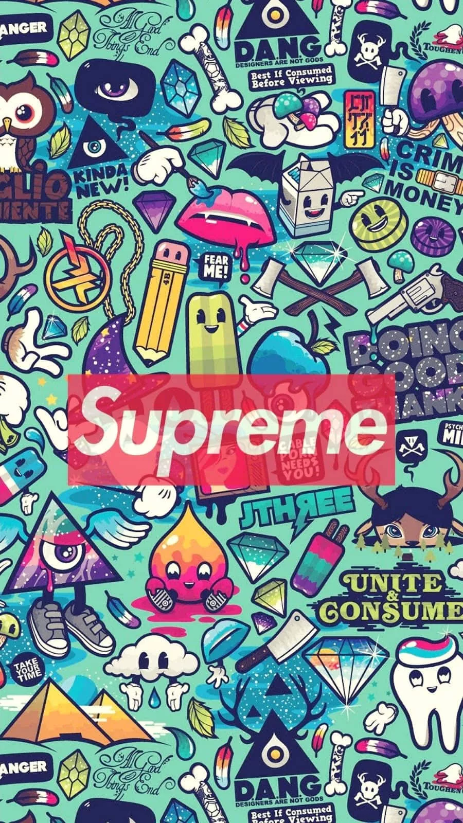 Supreme Drip. Wallpaper