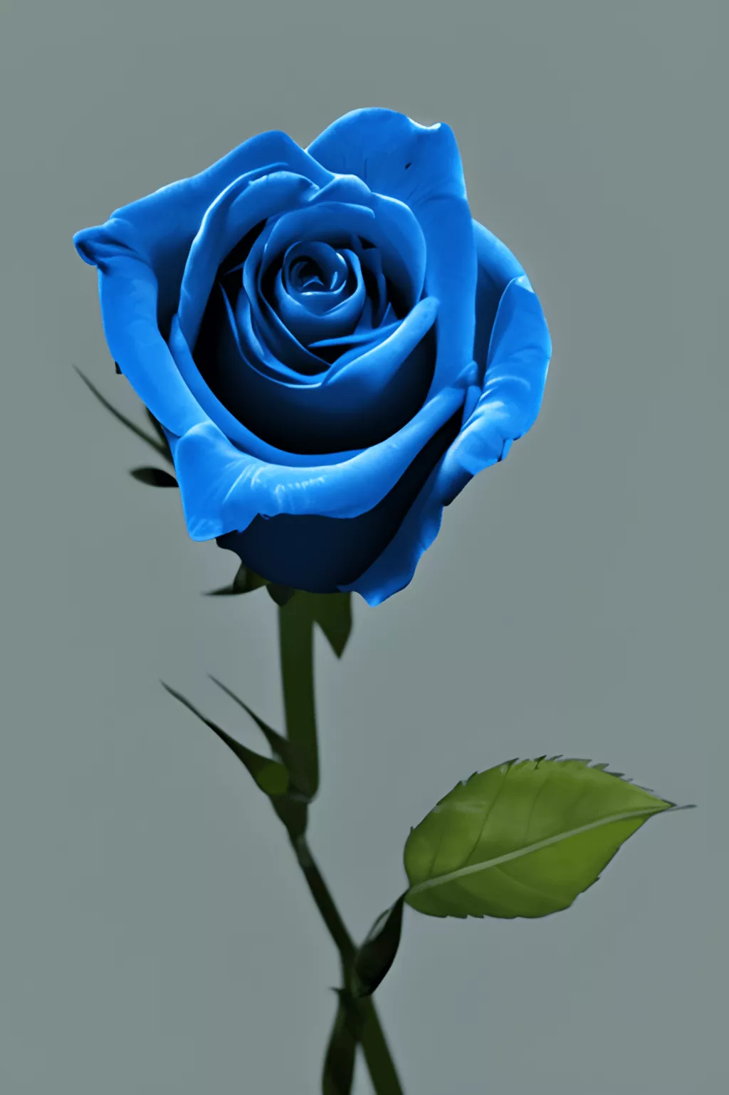 Blue Rose 3D Photograph · Creative Fabrica