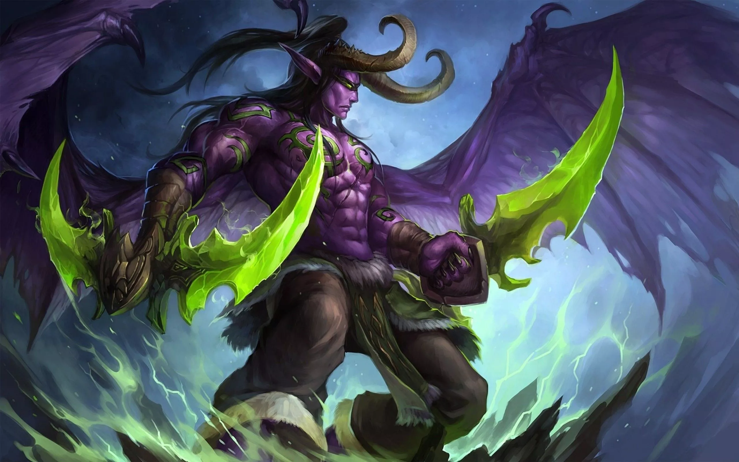 World Of Warcraft Illidan Stormrage Art