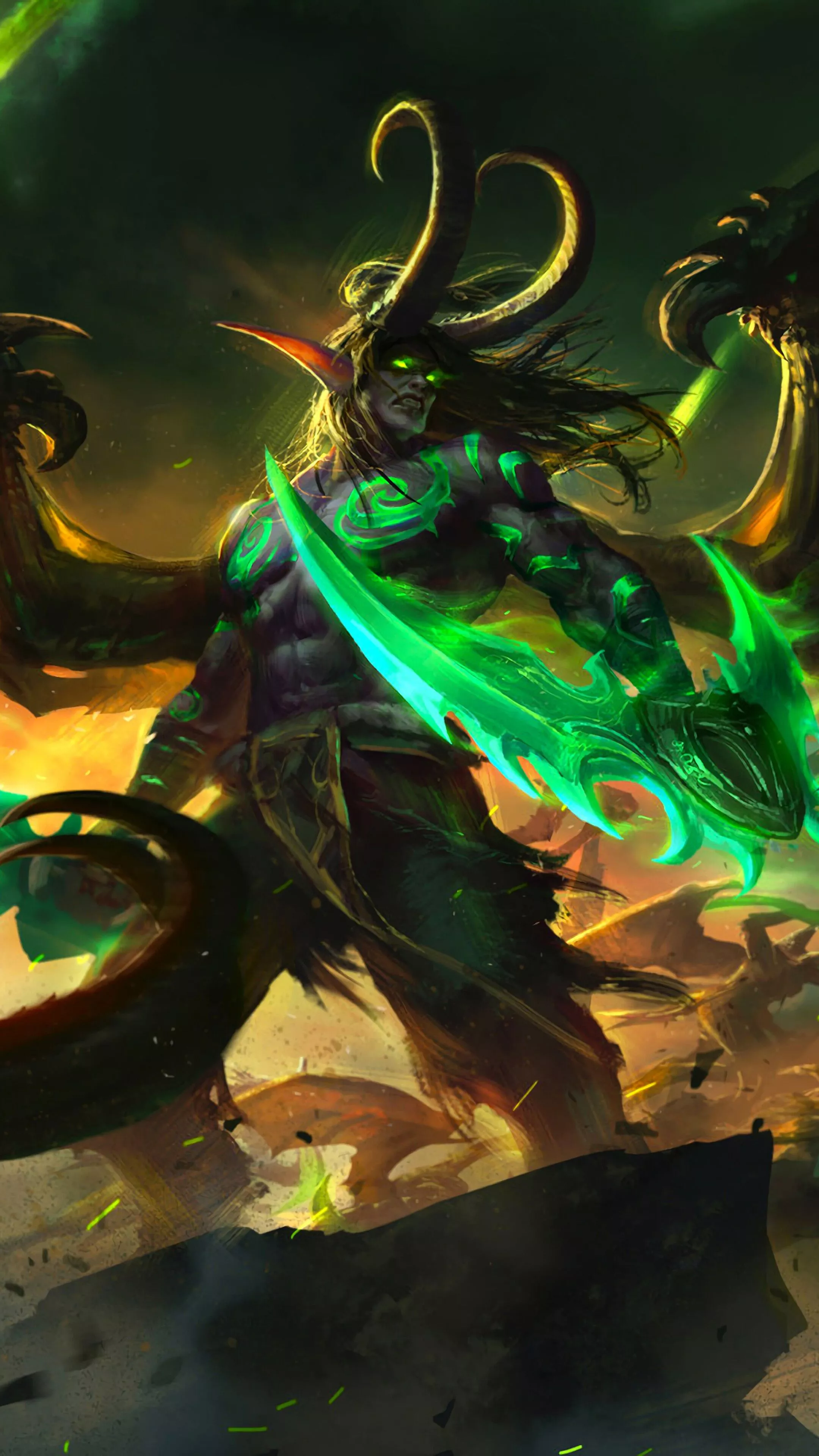 Illidan Stormrage, WoW, 4k HD Phone