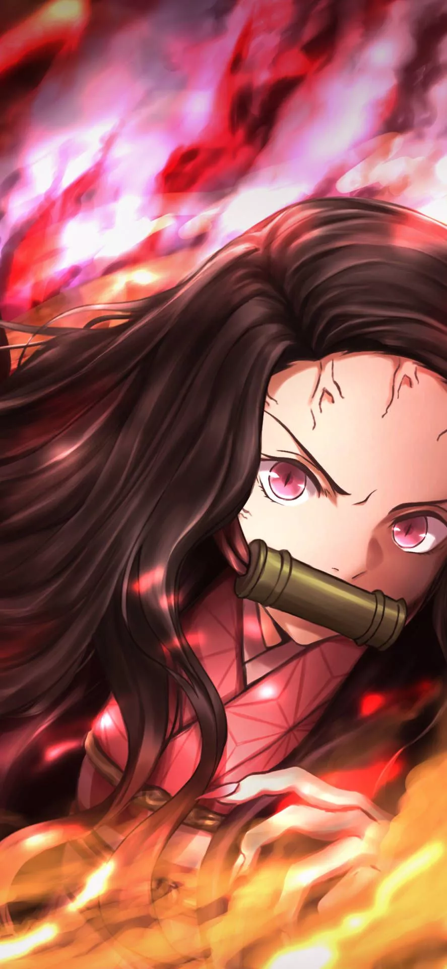 Nezuko Red Eyes Demon Slayer iPhone