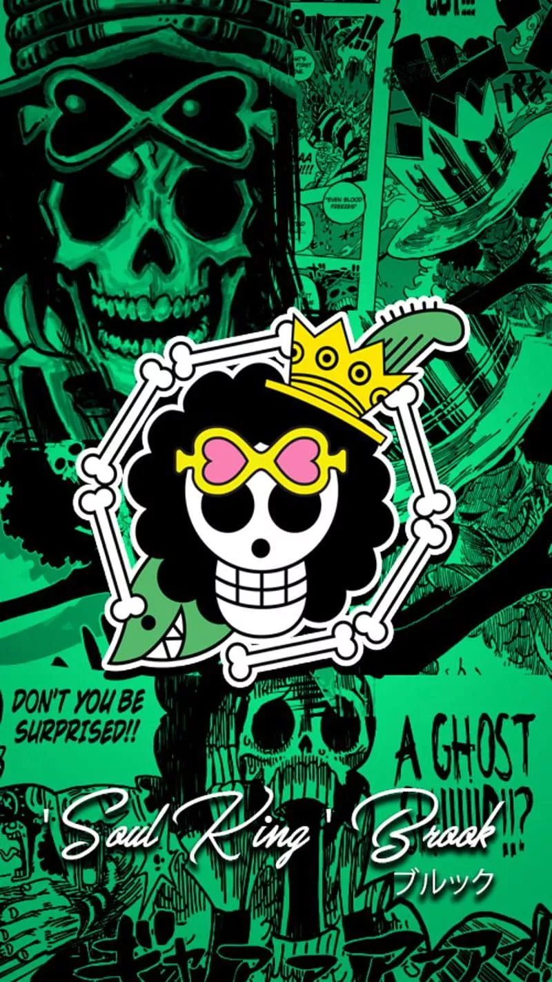 Brook symbol, anime, one piece, HD