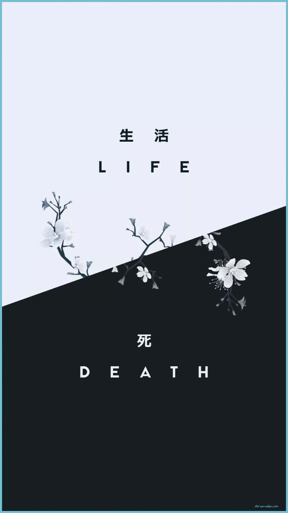 Life And Death Anime Black And White