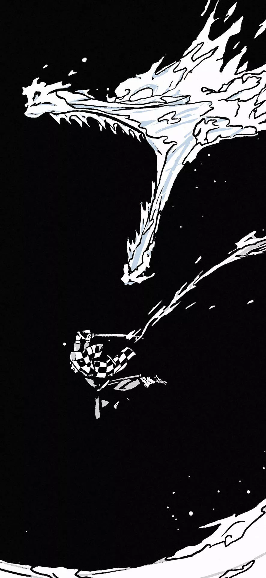 Tanjiro Demon Slayer Anime Black