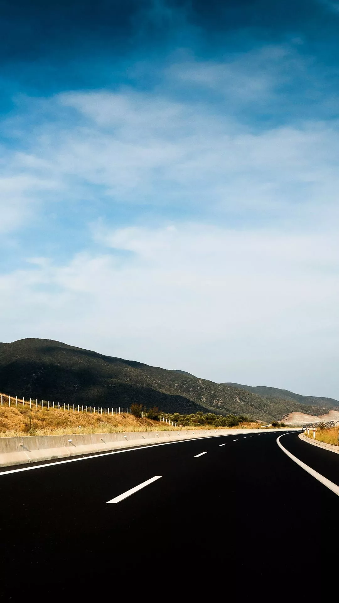Empty Highway iPhone Wallpaper