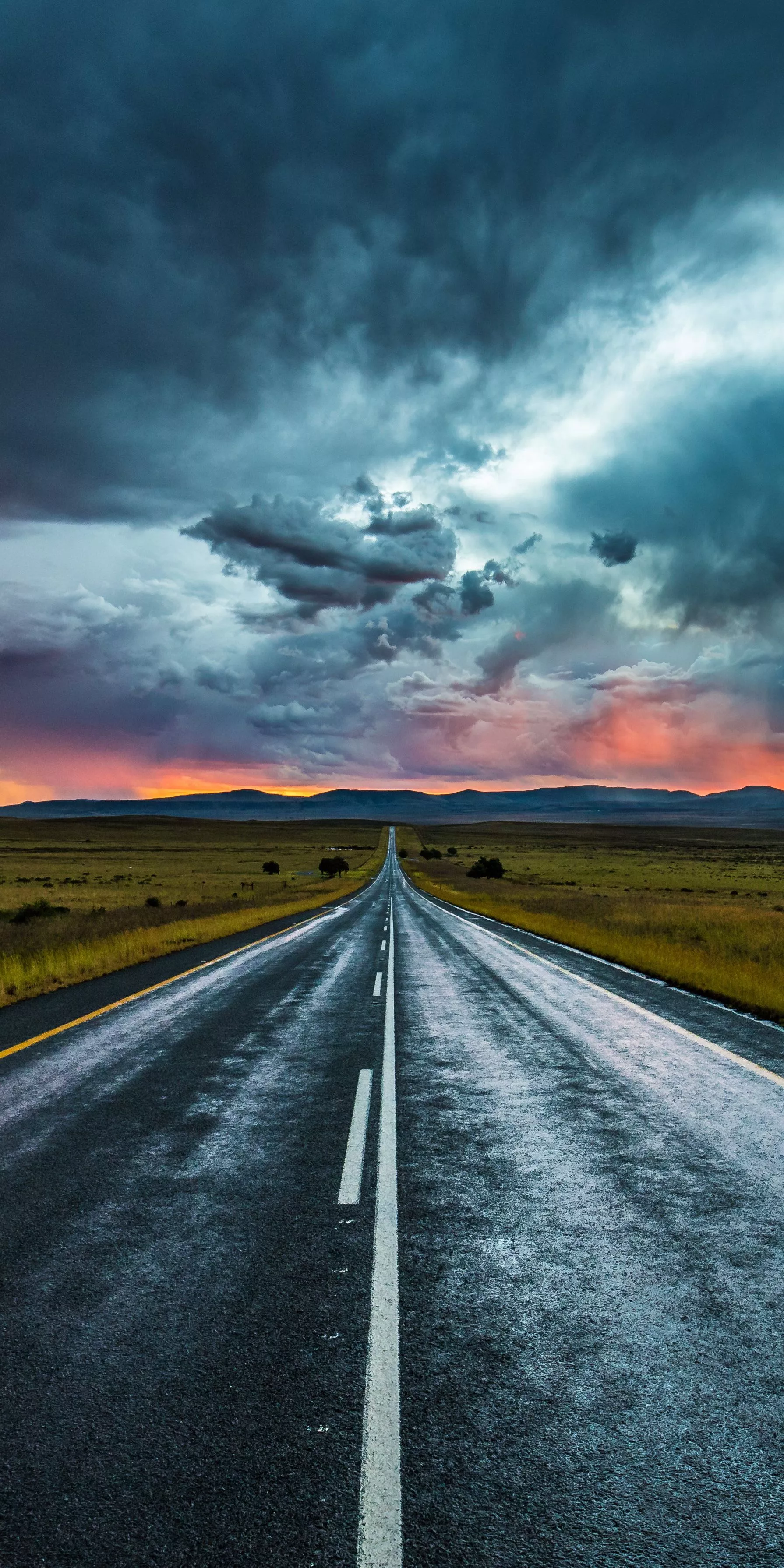 Wallpaper Road, Highway, Cloud, Plant, Atmosphere, Background Free Image
