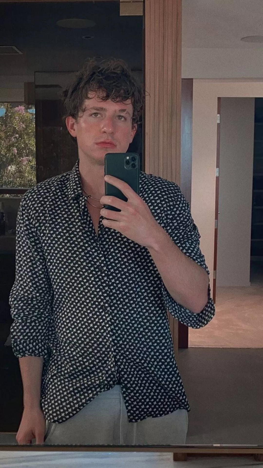 Charlie Puth in the Mirror Wallpaper