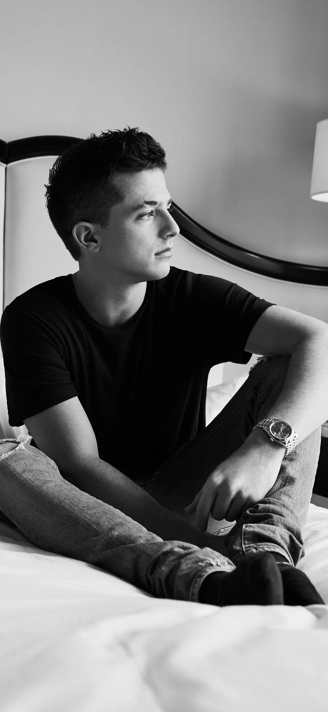 Charlie Puth Monochrome 5k