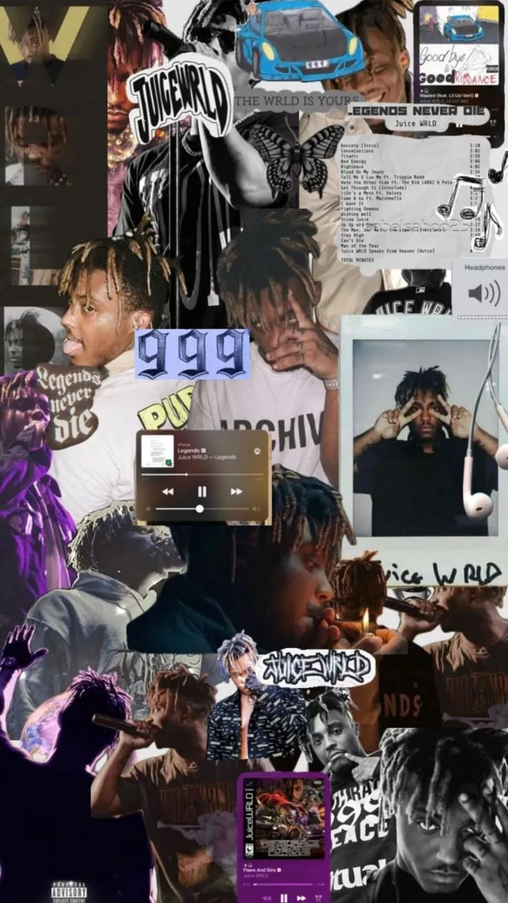 Juice wrld aesthetic wallpaper collage