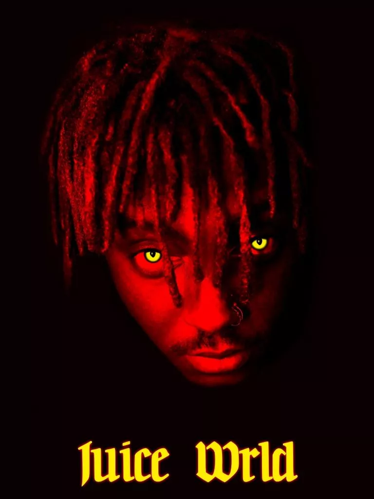Juice Wrld Wallpaper 4K, Black