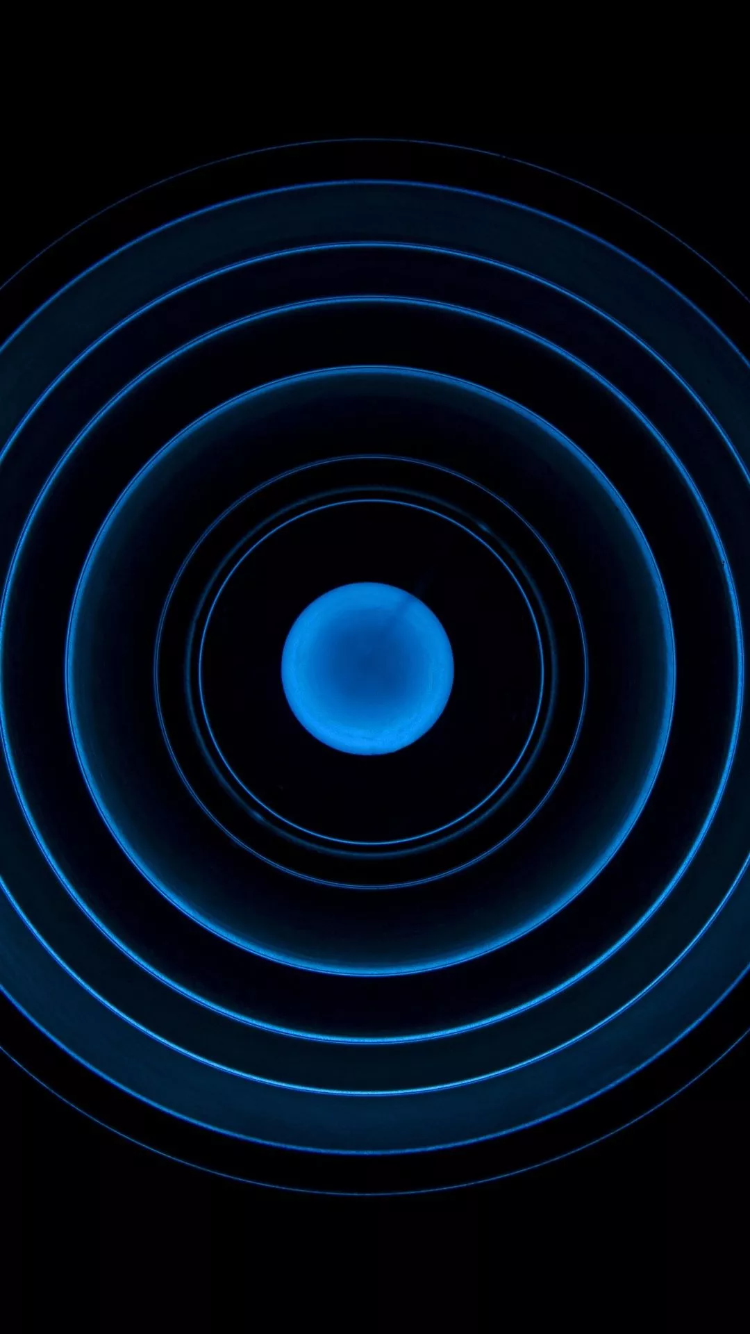 Circles Wallpaper 4K, Illusion, Black