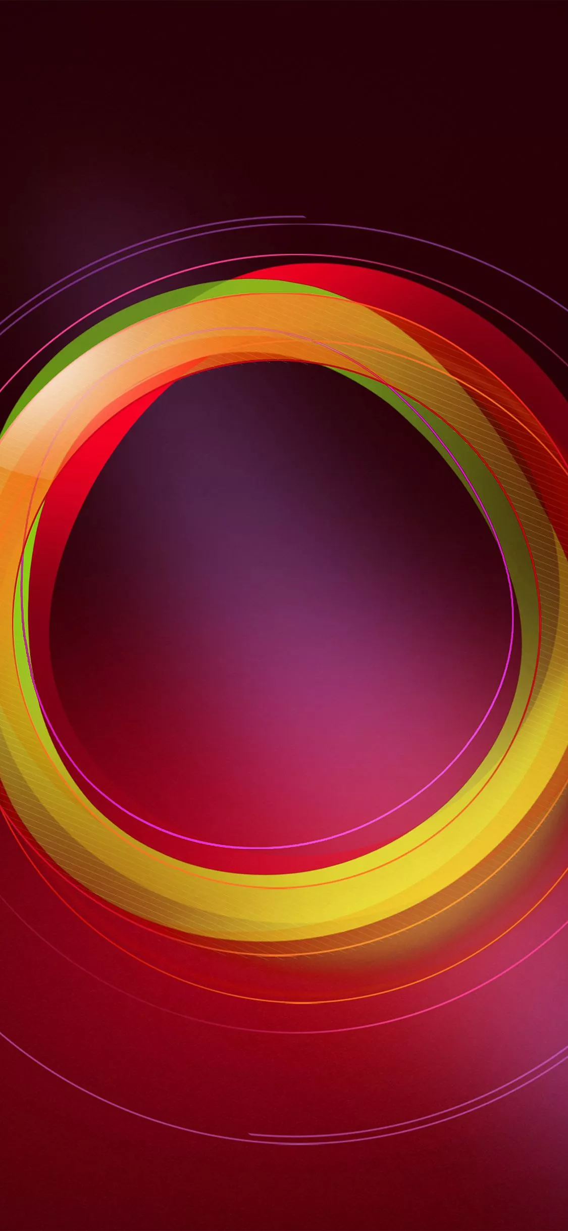Circle Abstract Red Pattern
