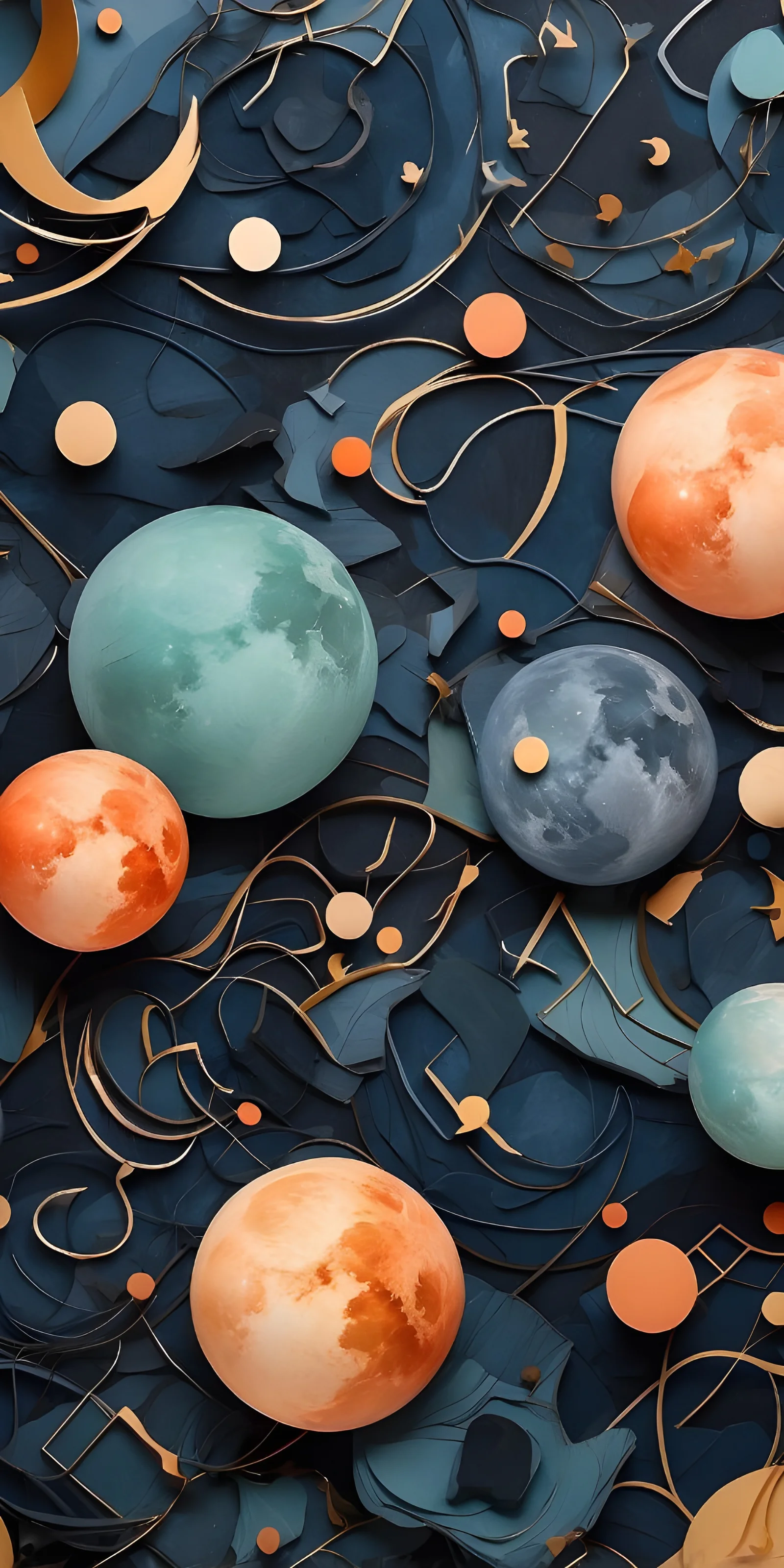 Vibrant Abstract Circular colorful