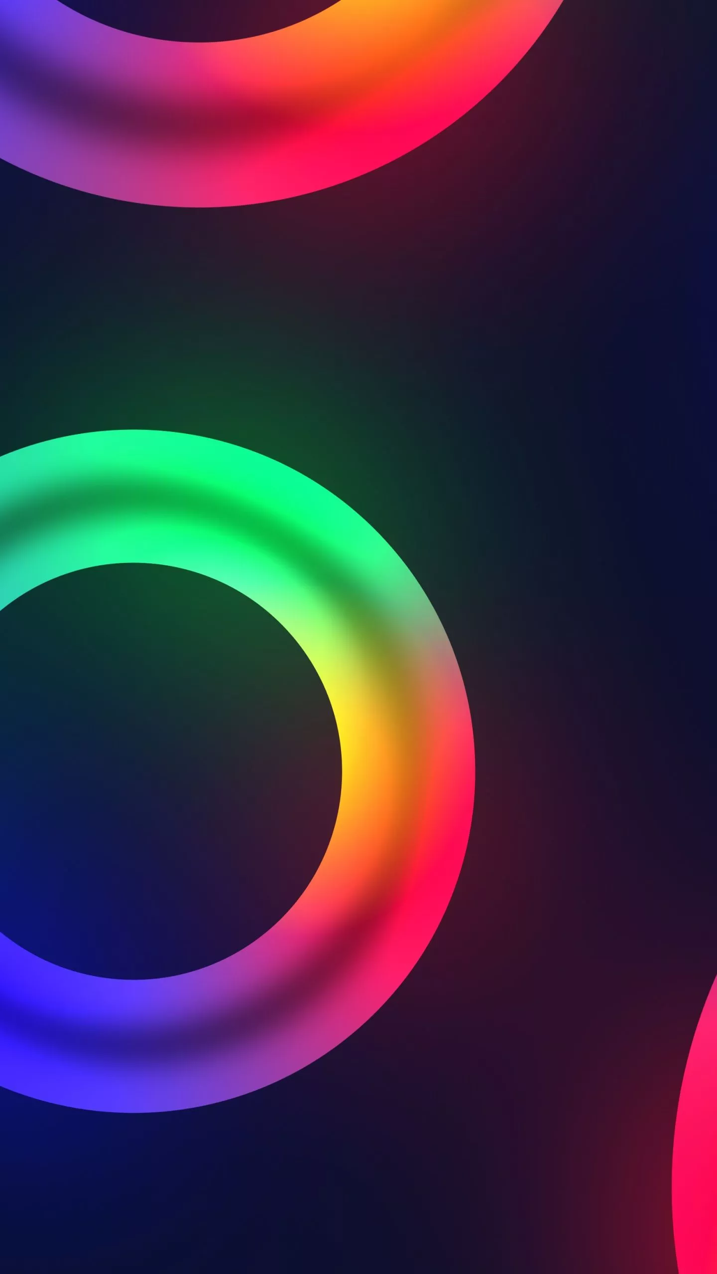 Circles Wallpaper 4K, Colorful, Neon colors
