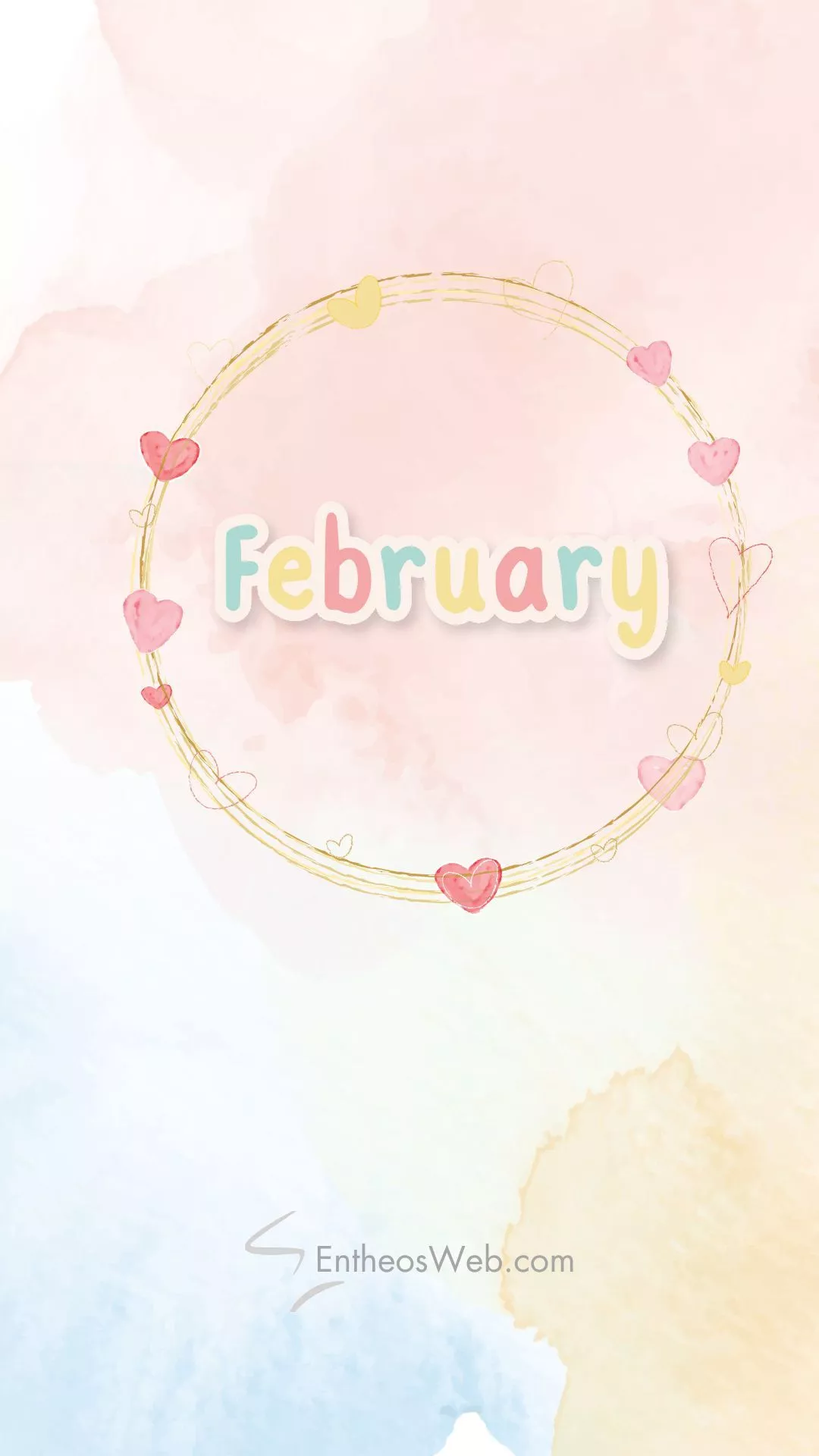 February Phone Wallpaper Background