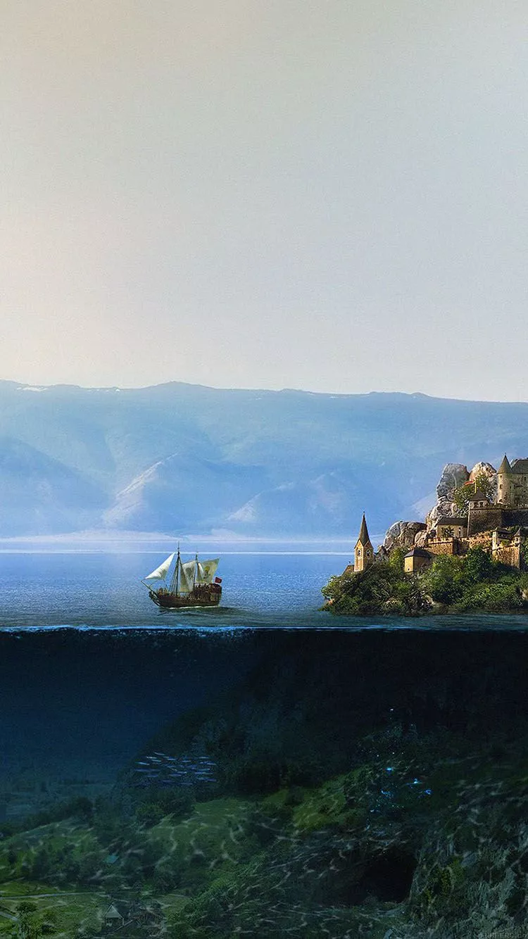 Wallpaper Ancient Ocean Water