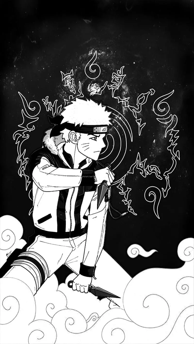 Naruto Uzumaki, black, konoha, kyuunbi