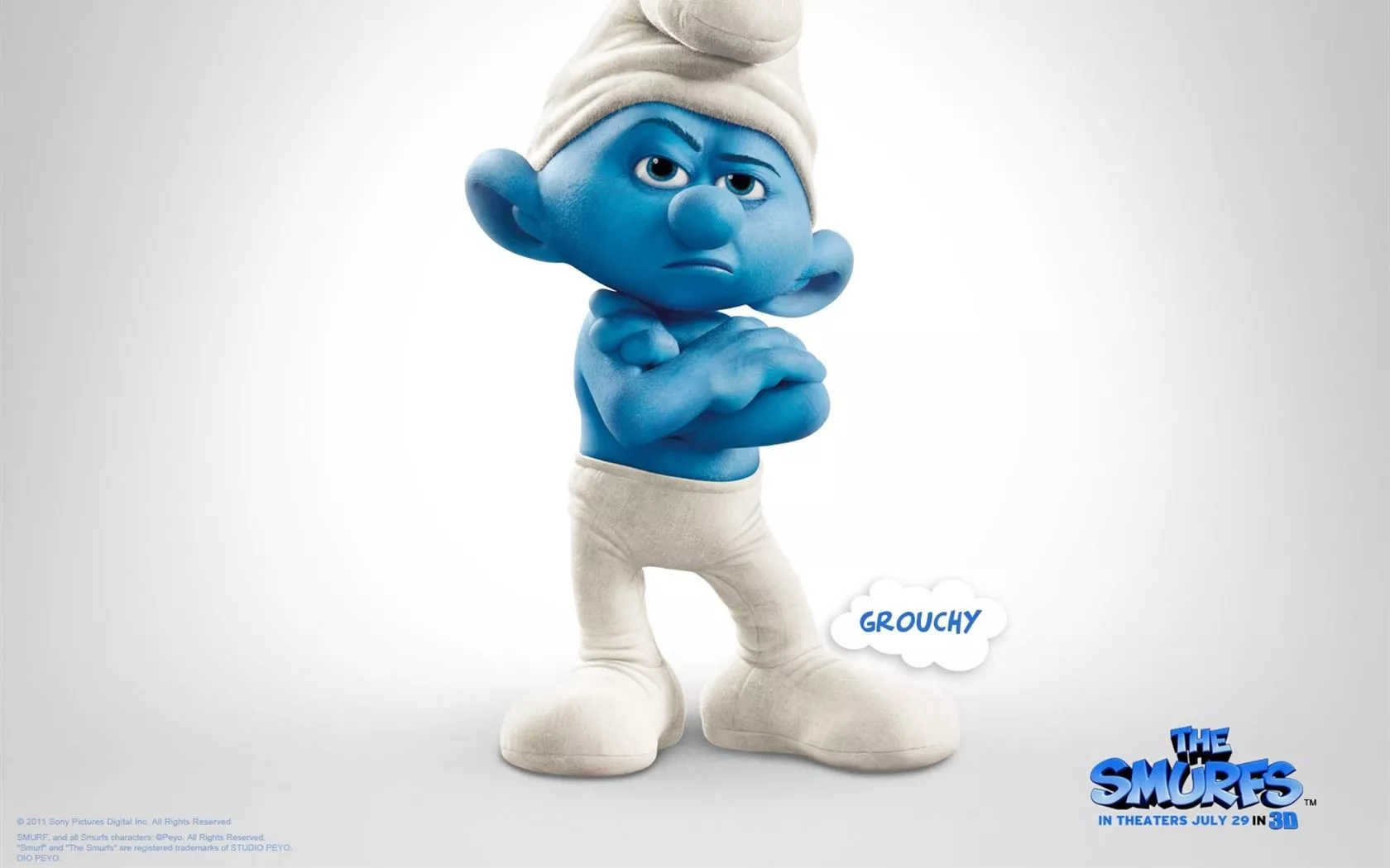 Grouchy Smurf The Smurfs 3D Movie