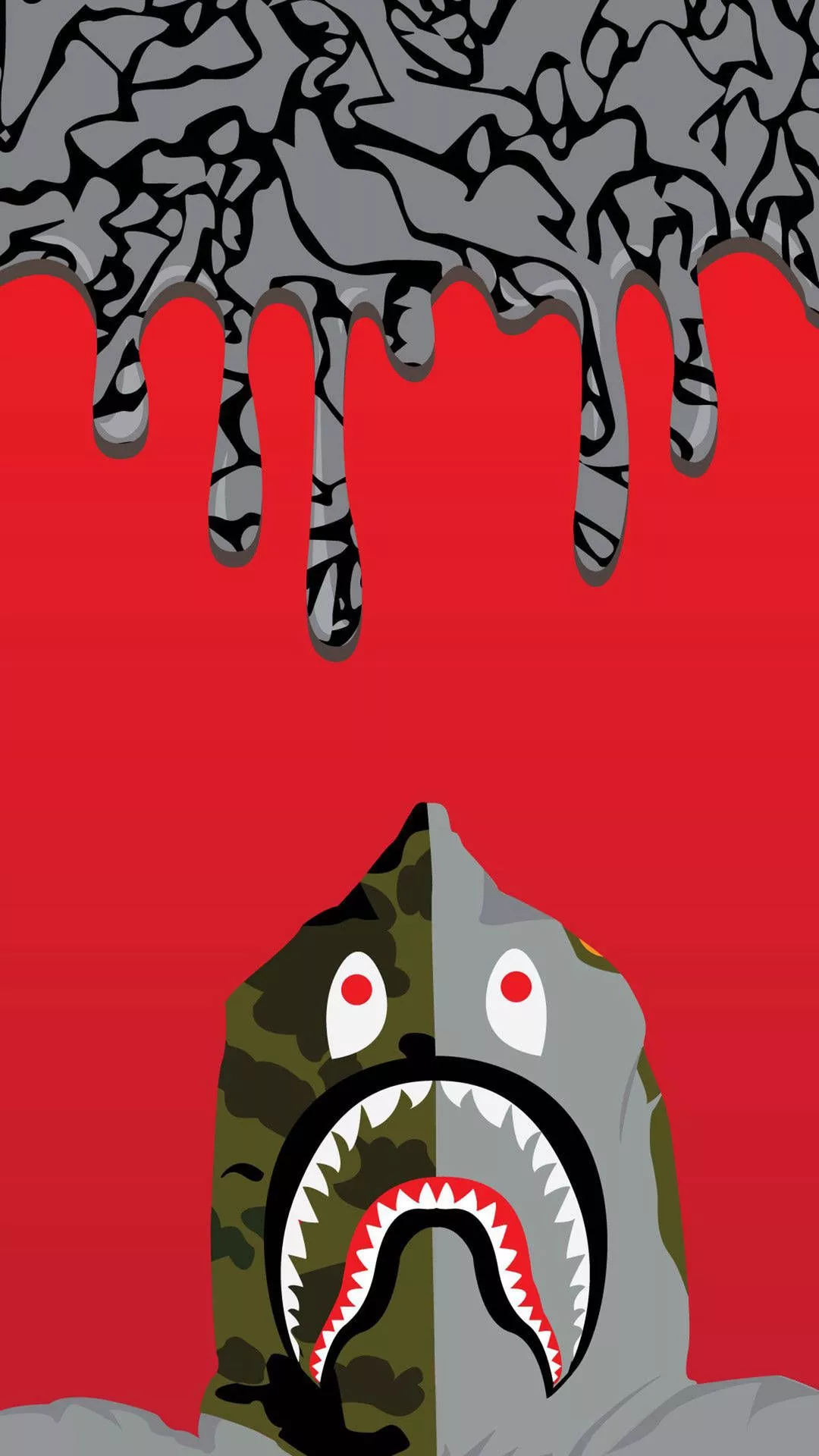 Bape Shark Dope iPhone Wallpaper