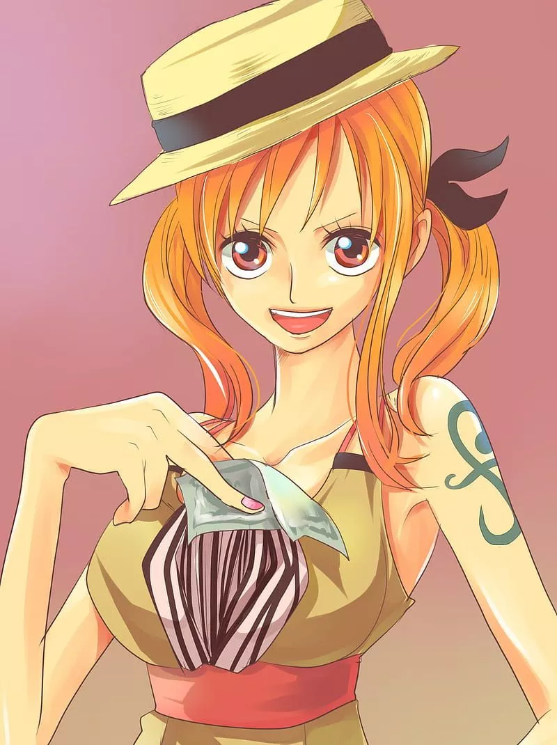 Nami At Party Time, anime, girl, one piece, HD phone wallpaper