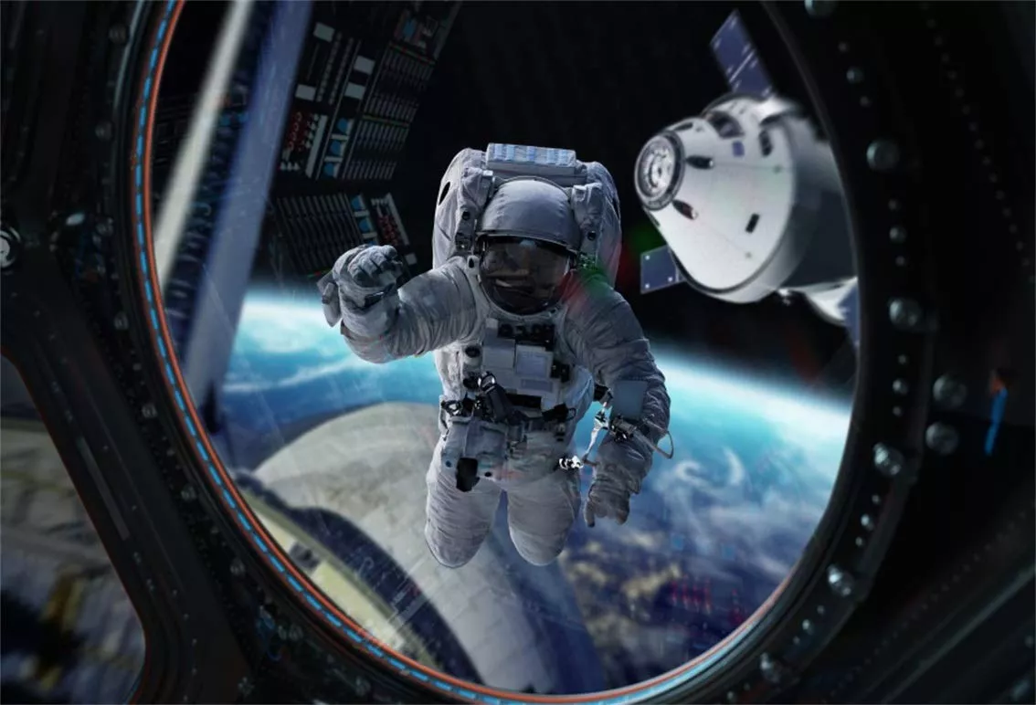 Leyiyi 5x3ft Astronaut Working Backdrop