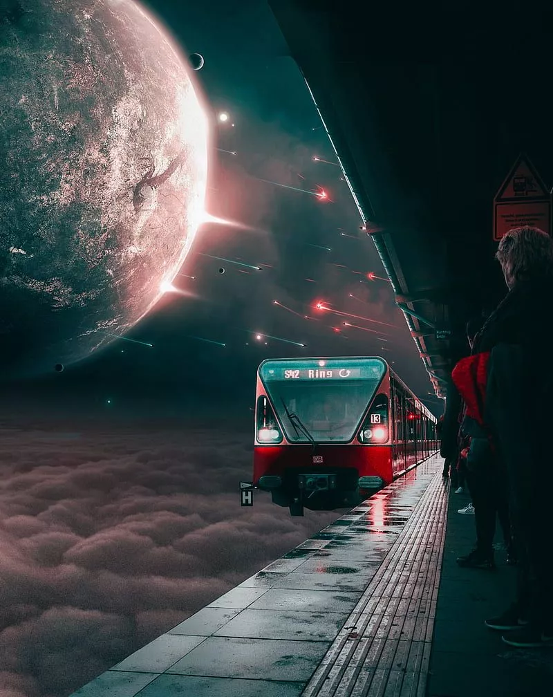 tren, uzay, HD phone wallpaper