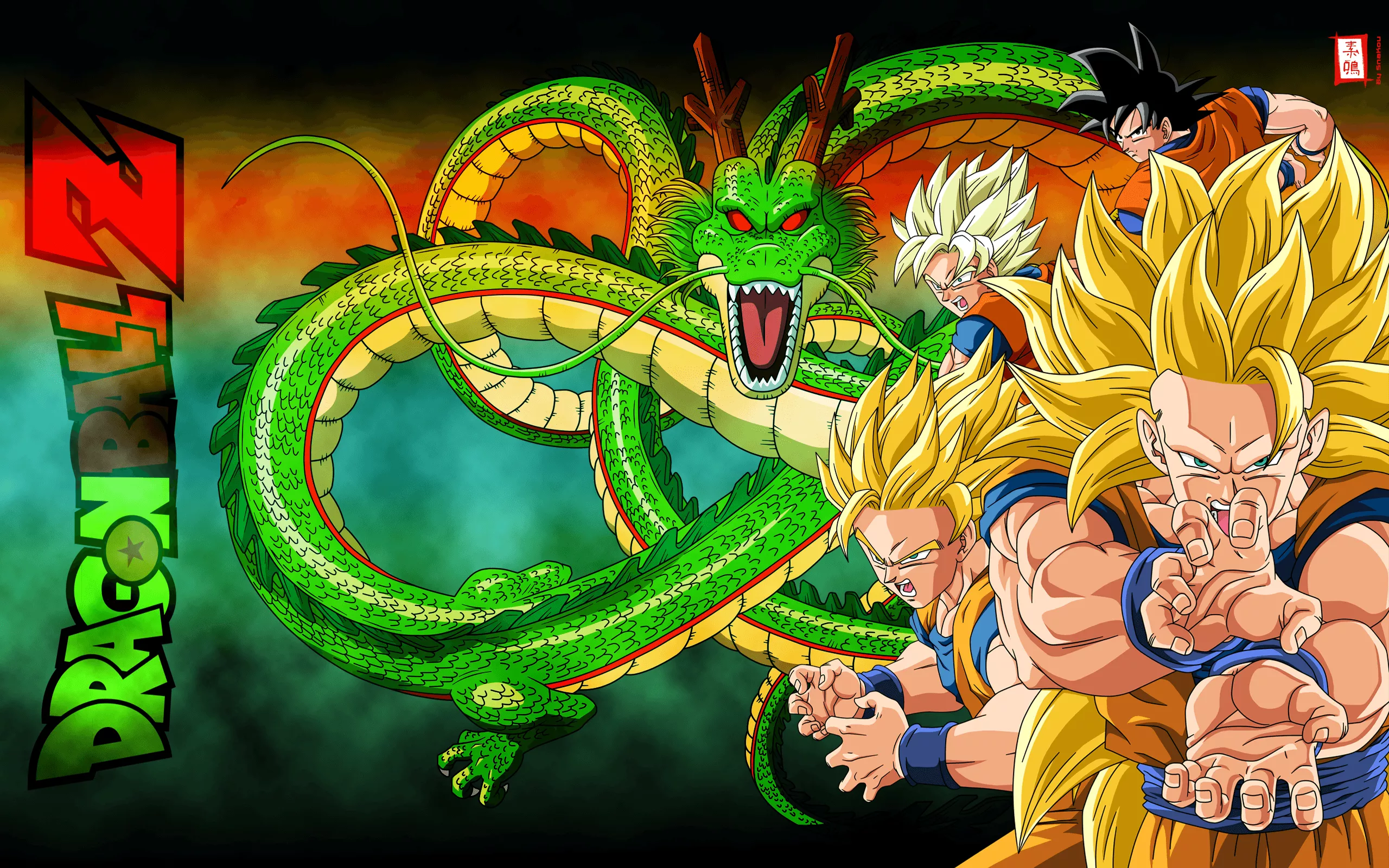Green dragon, anime Dragon Ball Z