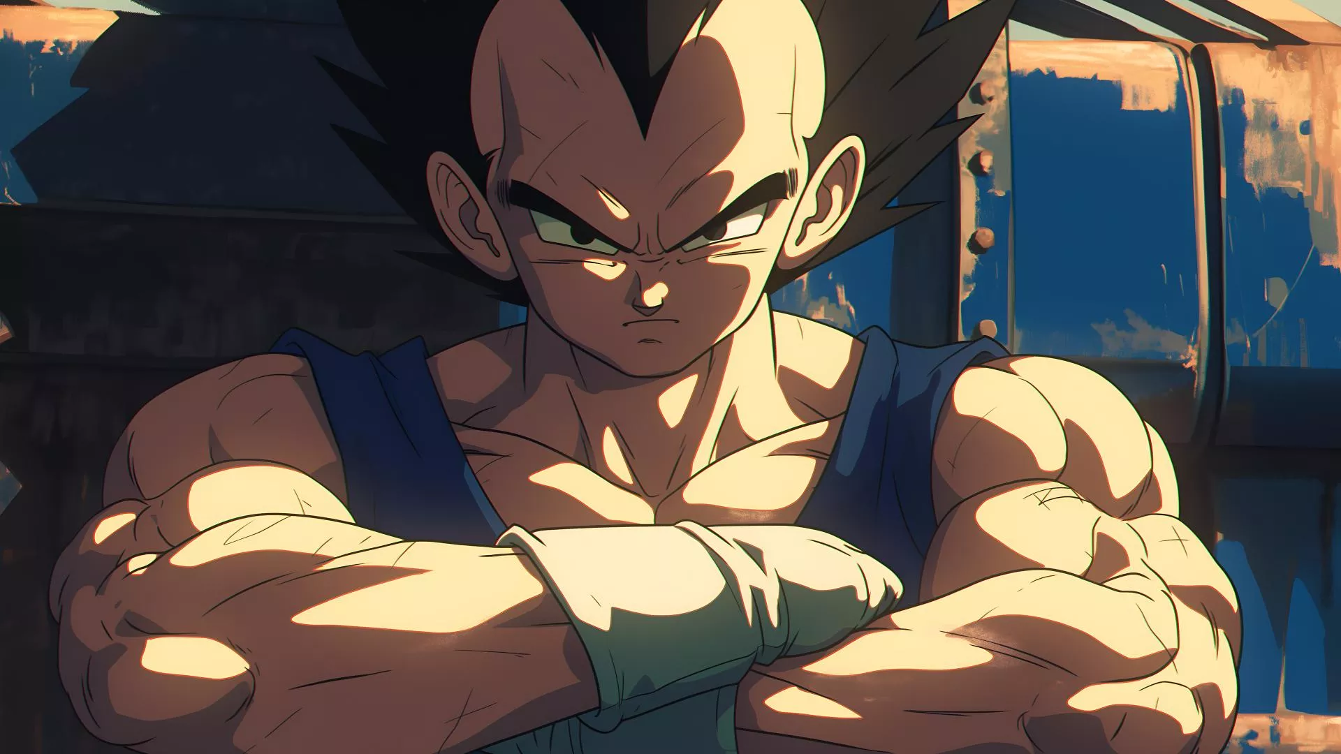 Vegeta Anime Inspired Desktop Wallpaper