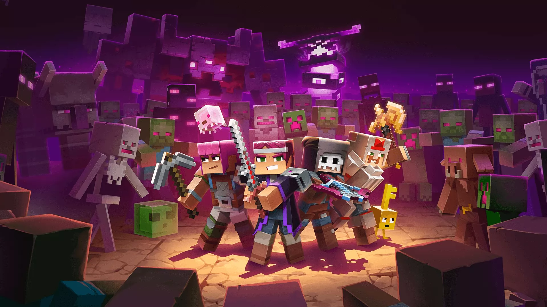 Game Minecraft: Dungeons HD Wallpaper