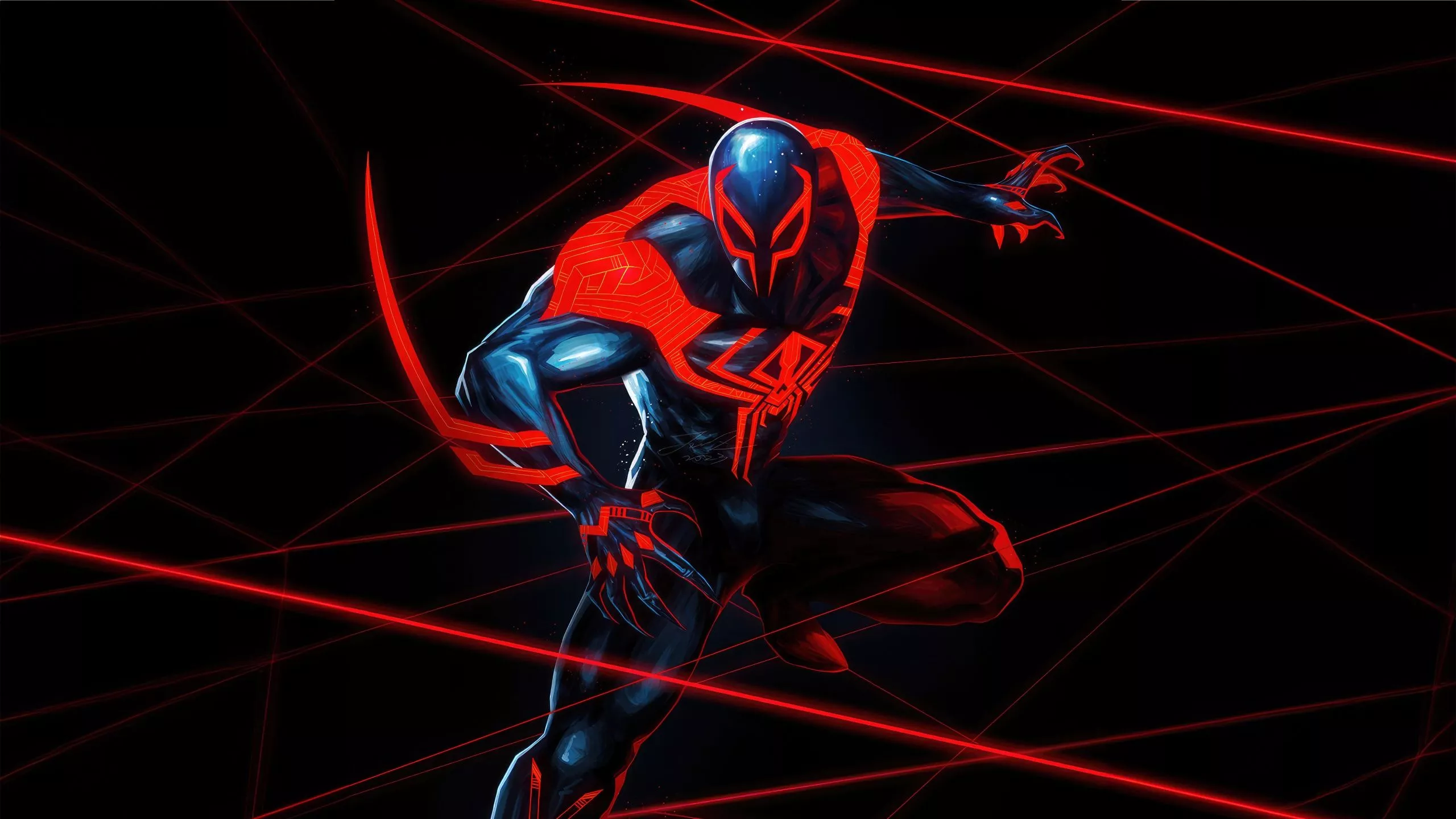 Spider Man 2099 Wallpaper 4K, CGI, Dark