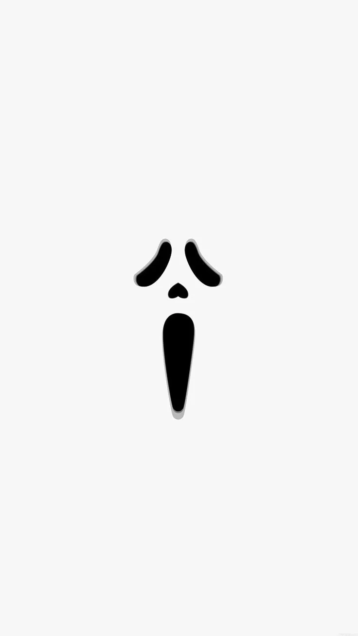 Scream Film Illust Minimal iPhone 8