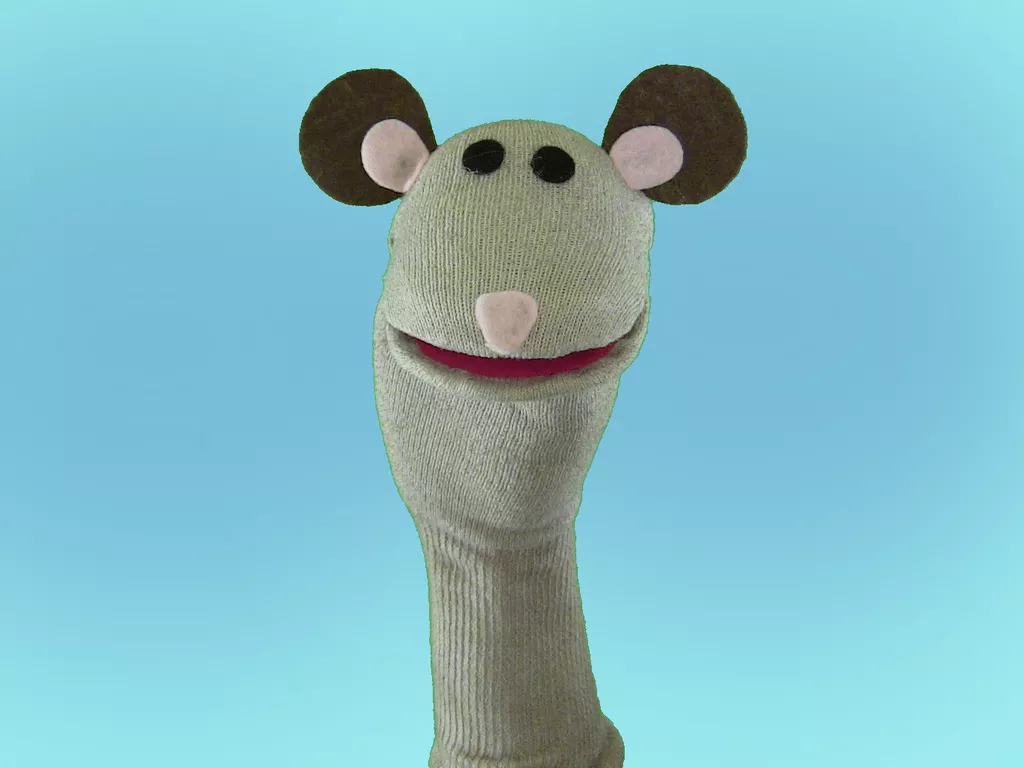 Squeak, a sock puppet from Totally
