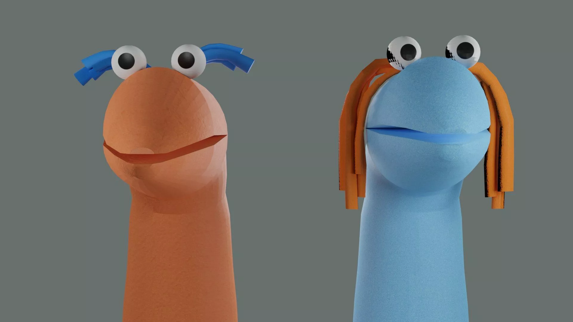 Sock Puppet Rigs 3D Model
