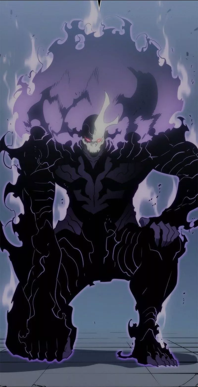 Solo Leveling, electric blue, art