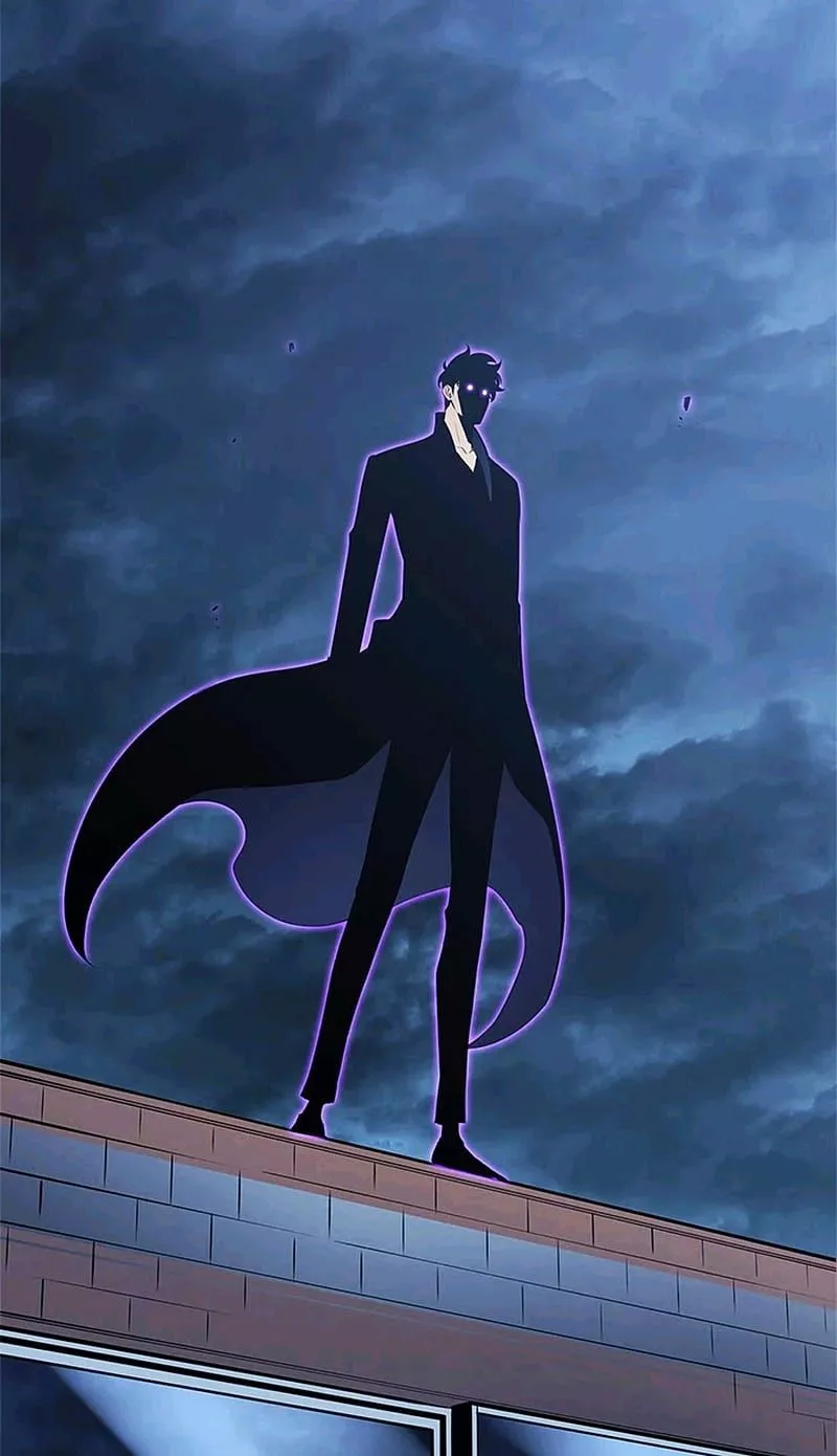 HD solo leveling black wallpaper