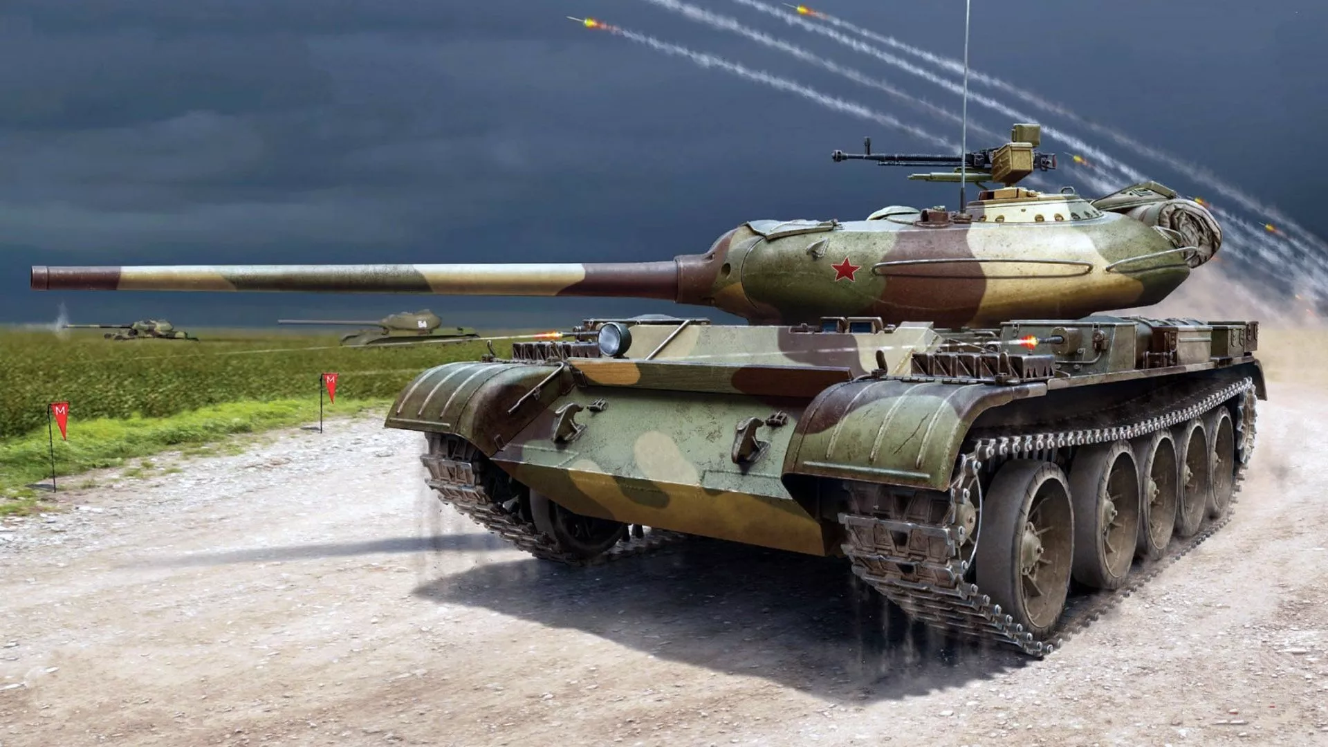 Wallpaper Soviet Medium Tank, T 54 1