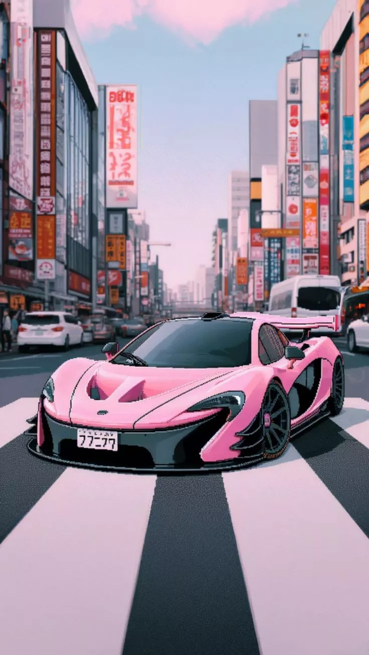 McLaren P1 pixel art wallpaper