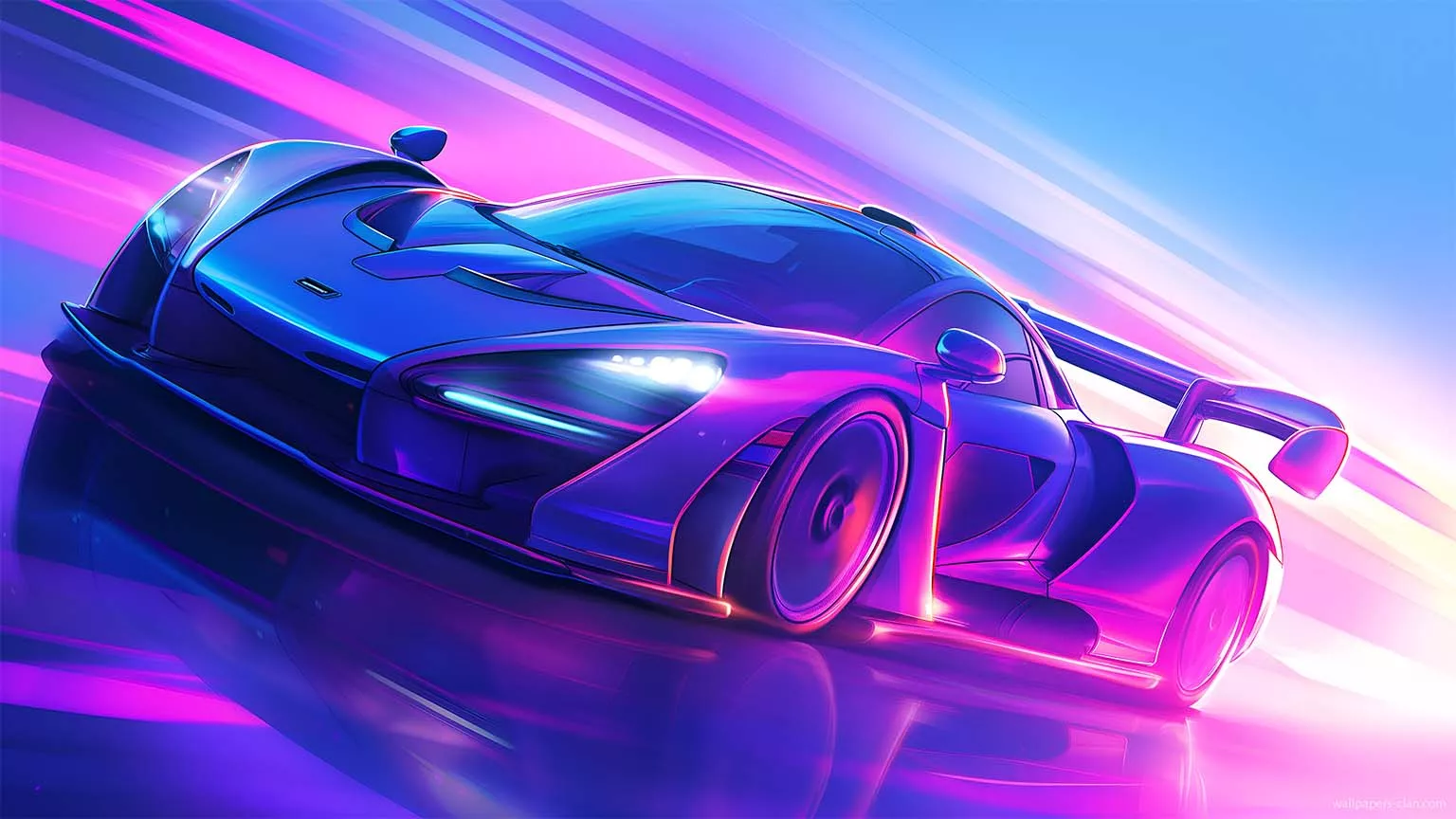 McLaren F1 Neon Racing Desktop
