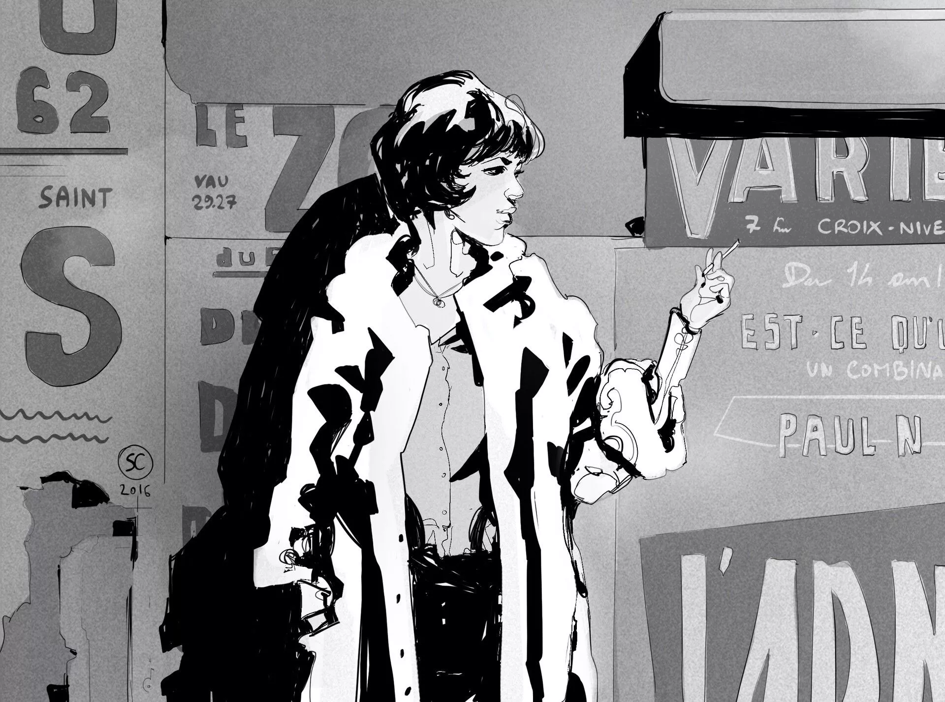 movie scenes, Anna Karina, vivre sa vie