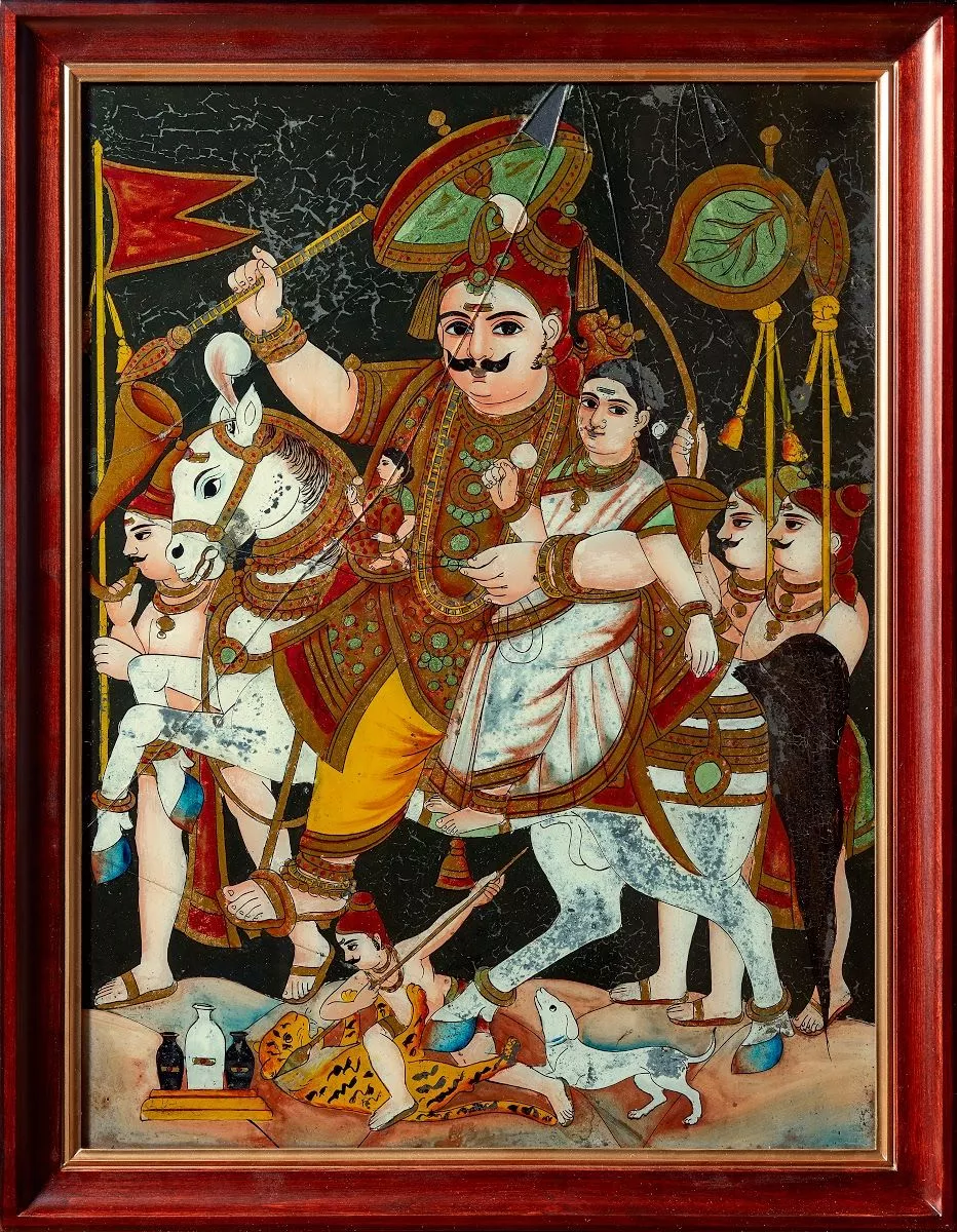 Madurai Veeran and his two lovers Pommi